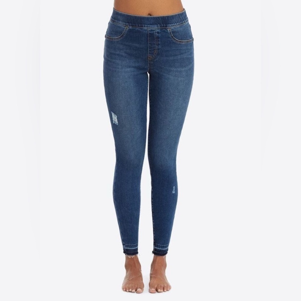 Spanx Distressed Skinny Jeans Size Large